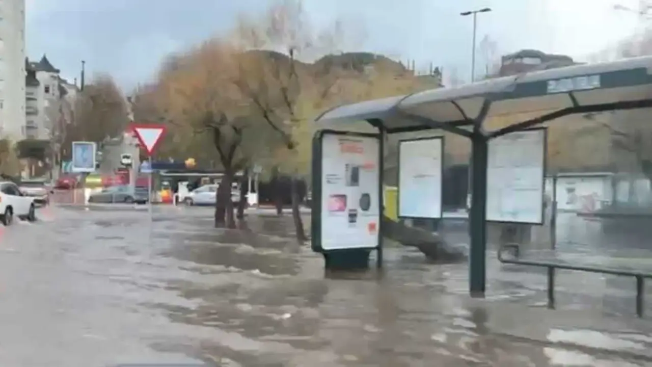 Inundaciones en la Plaza de Italia. / EP
