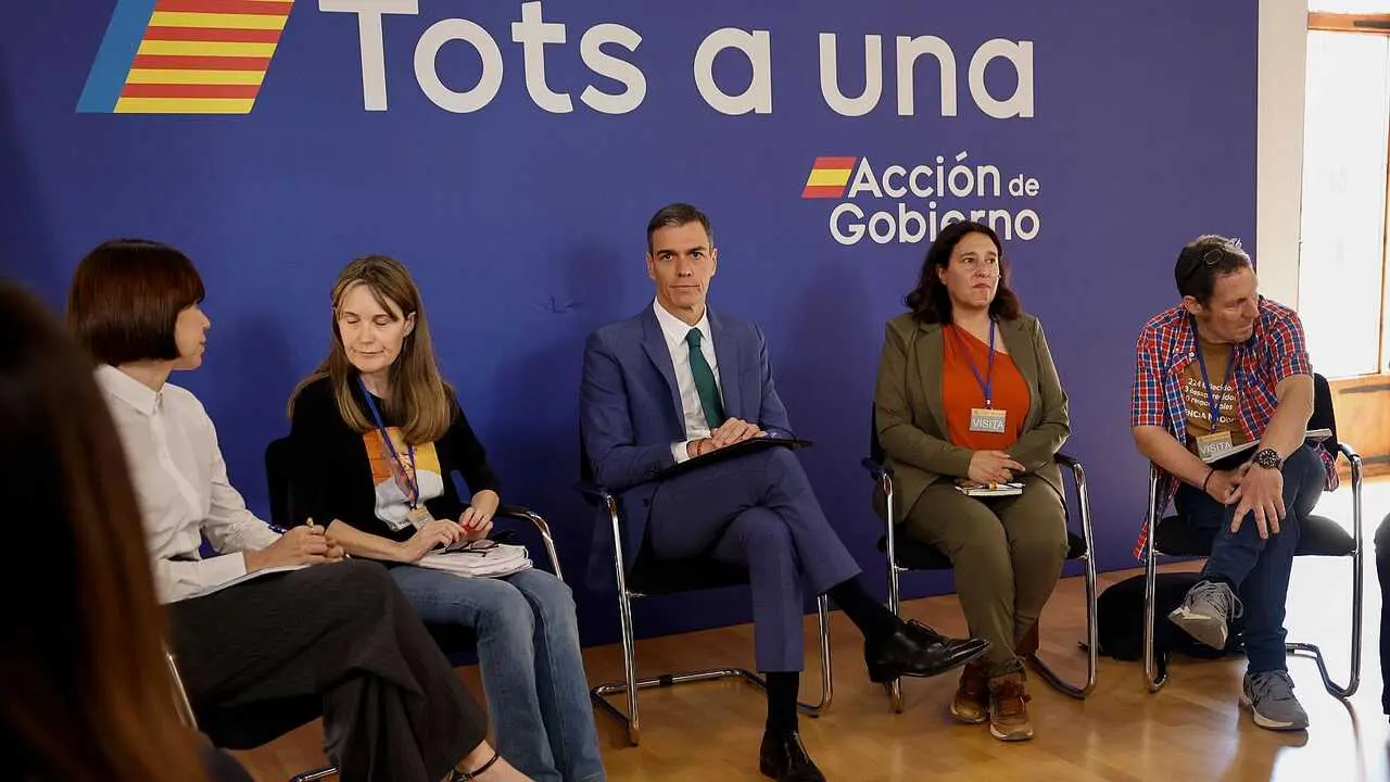 El Gobierno, Pedro S&aacute;nchez, se ha reunido este jueves en Valencia con las tres asociaciones de v&iacute;ctimas de la dana.