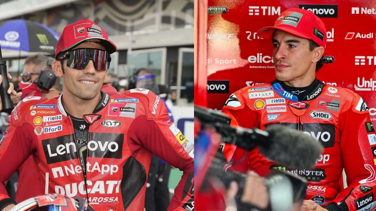 A la izquierda, Michele Pirro y a la derecha, Marc M&aacute;rquez. / EP / A.E