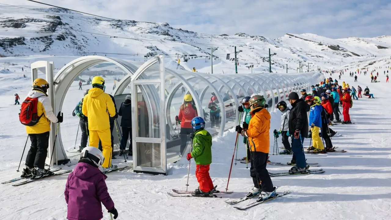 Alto Campoo ofrece ya casi la mitad de sus pistas operativas y promete una experiencia inolvidable. / AI