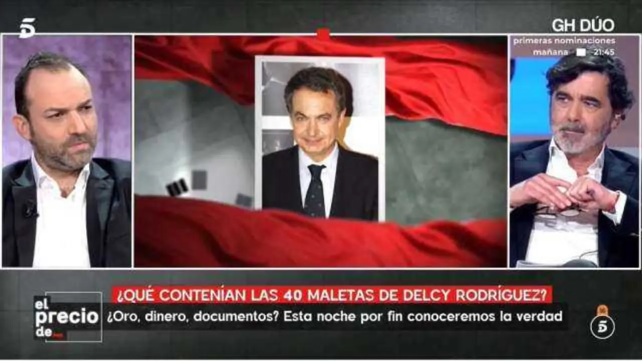 V&iacute;ctor &Aacute;balos, hijo del exministro Jos&eacute; Luis &Aacute;balos, comparece en televisi&oacute;n para contar su versi&oacute;n sobre el esc&aacute;ndalo de las 40 maletas de Delcy Rodr&iacute;guez.