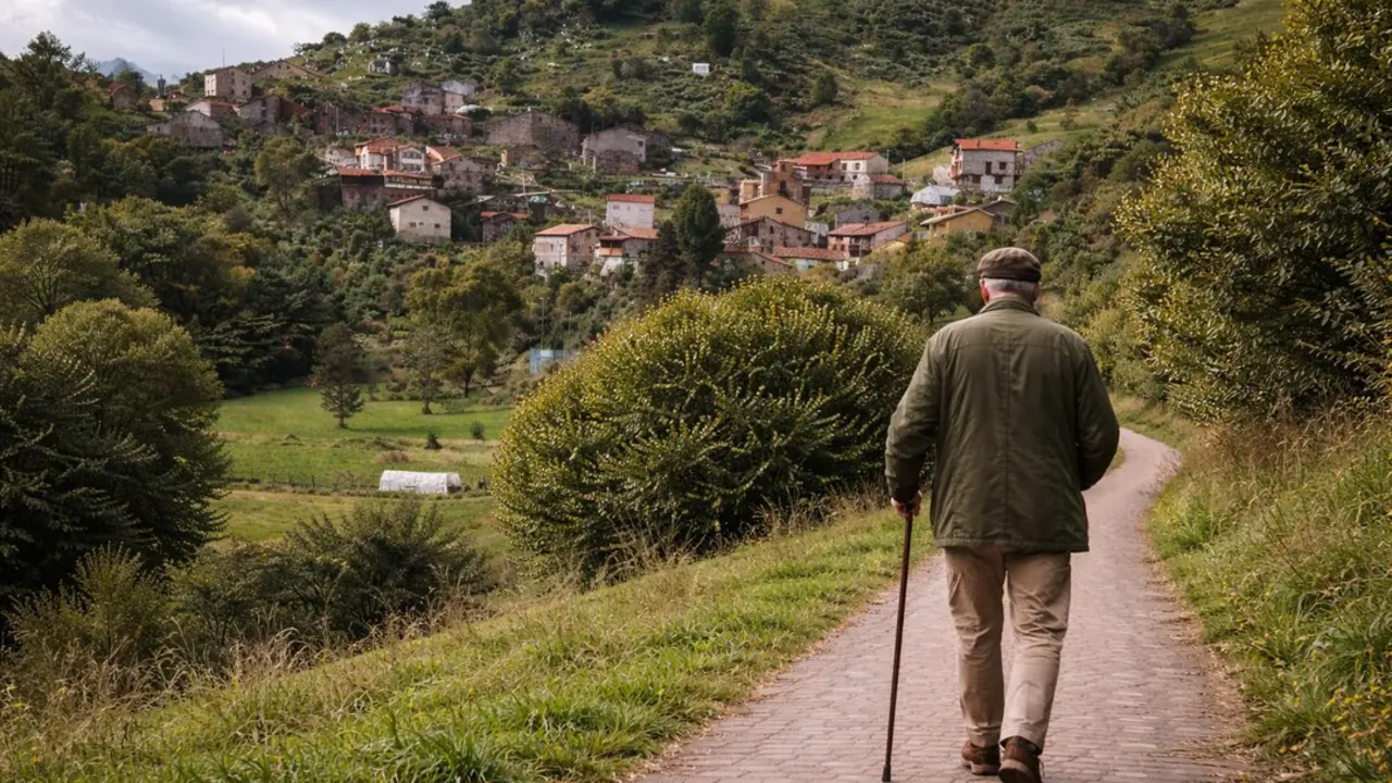Con apenas medio centenar de habitantes y un acceso desafiante, Tresviso no es un destino para turistas al uso. / A.E