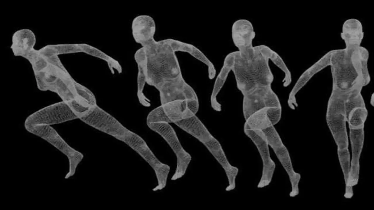 Modelos 3D digitales en movimiento del cuerpo humano. / EP