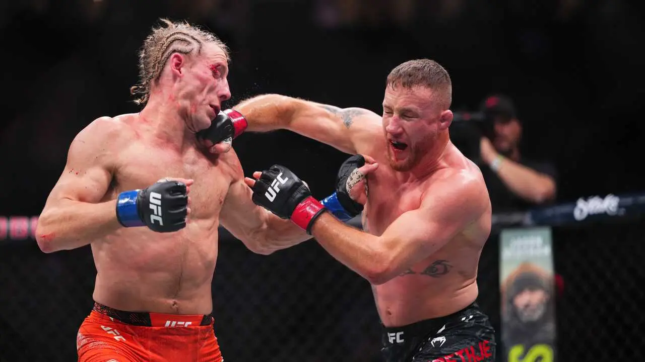Justin Gaethje se corona campe&oacute;n ante Pimblett. / UFC