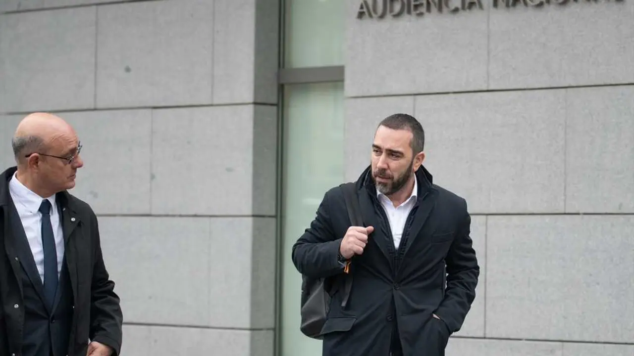V&iacute;ctor de Aldama, a su llegada a la Audiencia Nacional. E.P.