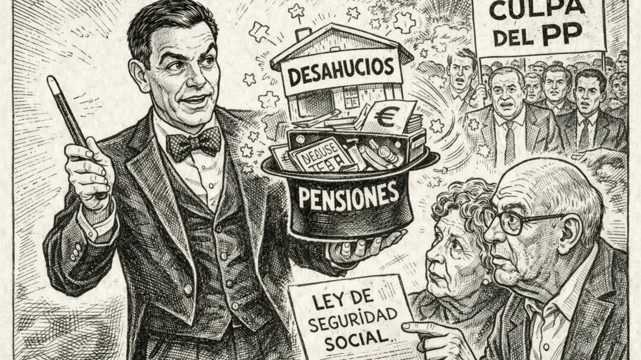 Pedro S&aacute;nchez, el sin-pensiones.