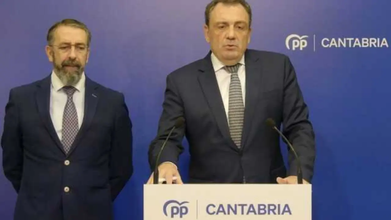 Los diputados nacionales del PP por Cantabria, F&eacute;lix de las Cuevas y Javier Noriega. / PP