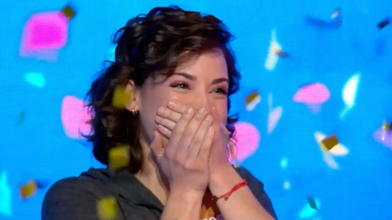 Rosa Rodr&iacute;guez, tras completar el rosco de 'Pasapalabra'.