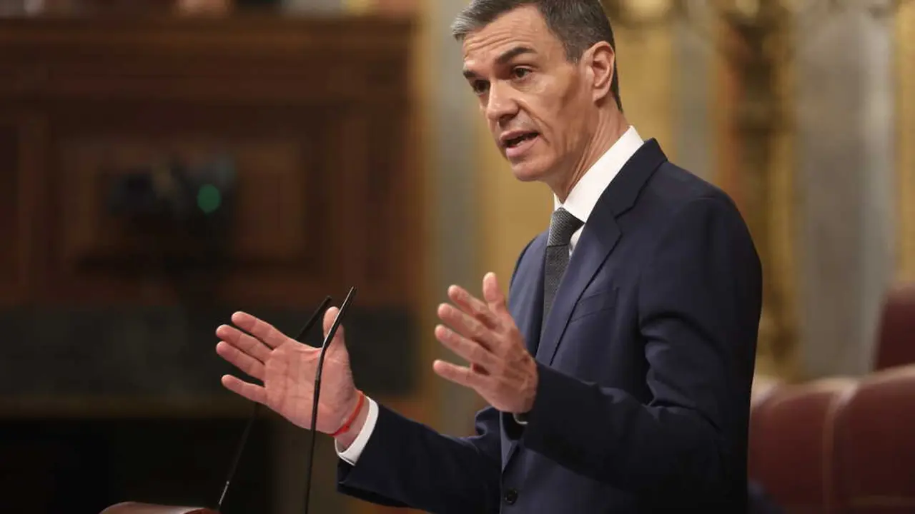El presidente del Gobierno, Pedro S&aacute;nchez, en una sesi&oacute;n de control al Gobierno. / EP