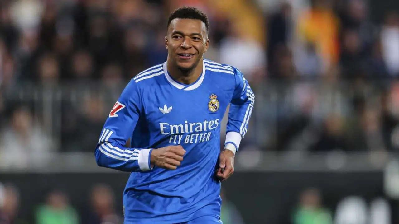 El jugador del Real Madrid, Kylian Mbapp&eacute;, durante un partido. / EP