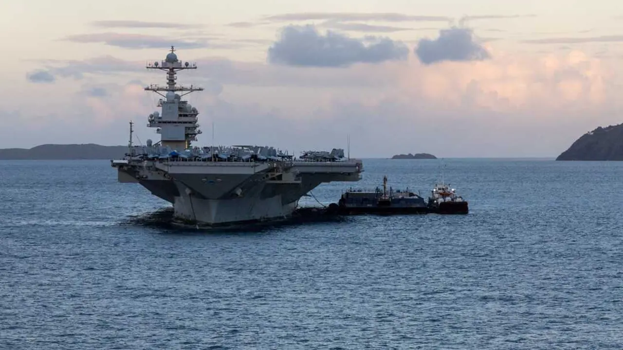Estados Unidos ha ordenado el traslado del portaaviones USS Gerald R. Ford. / EP