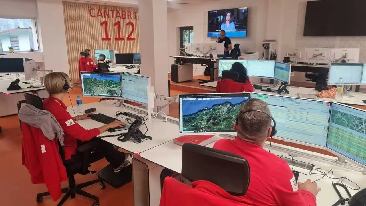 Sala del 112 Cantabria. / 112