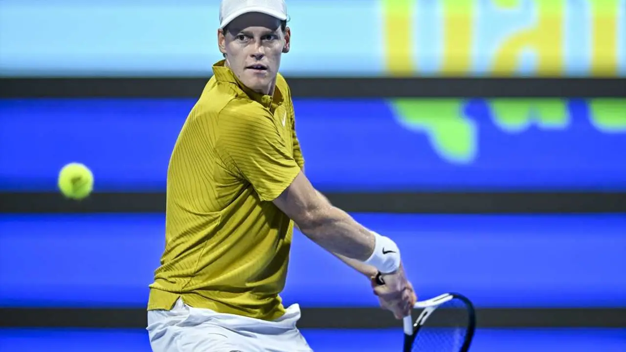 El tenista italiano, Jannik Sinner, en Doha. / Noushad Thekkayil