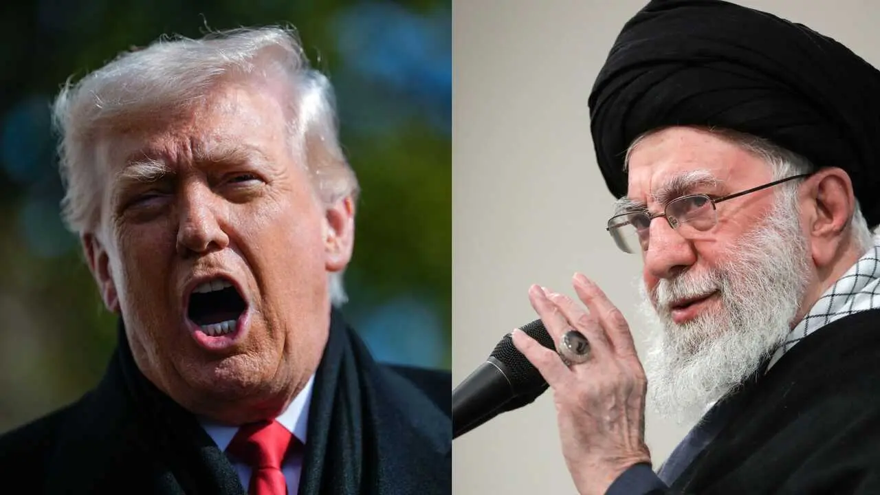 El presidente de Estados Unidos, Donald Trump y Ali Khamenei. / EP