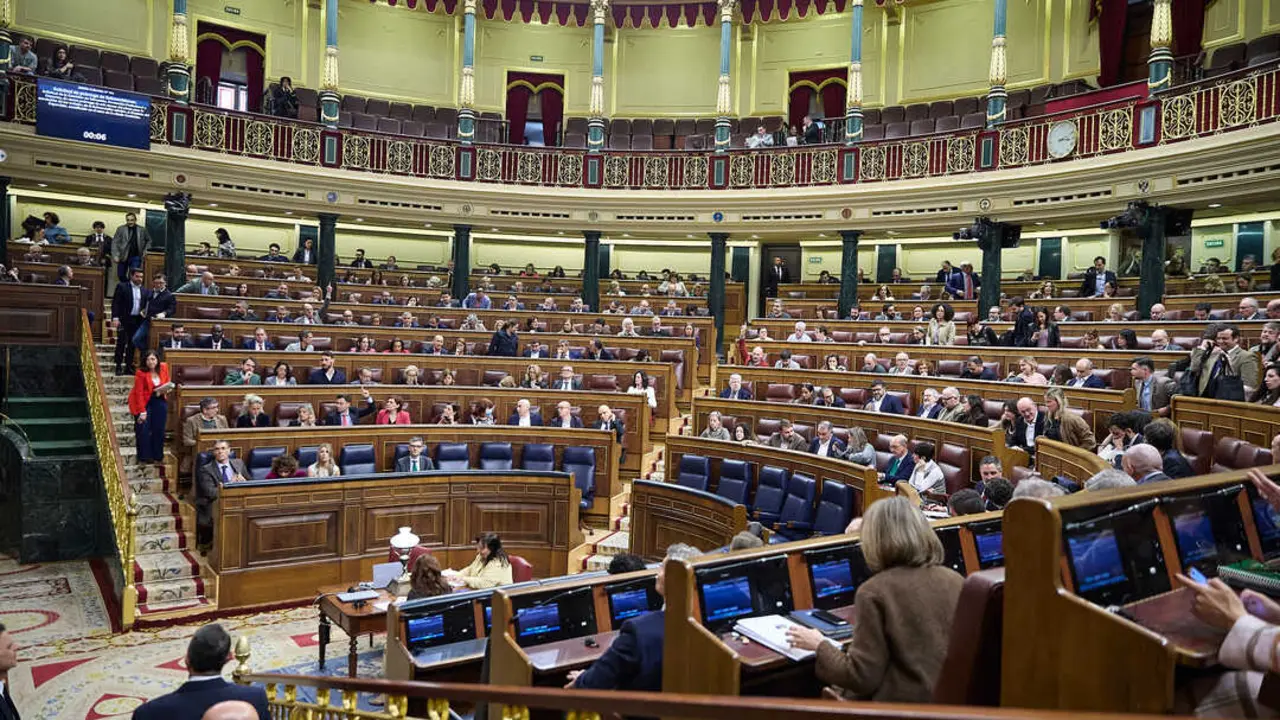 Vista general durante una sesi&oacute;n plenaria, en el Congreso de los Diputados. / EP