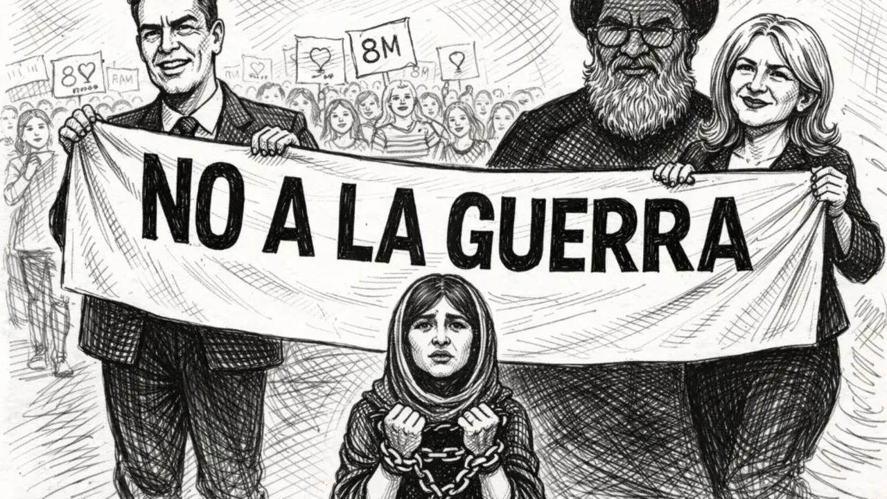 Mientras Occidente grita &ldquo;No a la guerra&rdquo;, las mujeres iran&iacute;es siguen esperando que alguien grite tambi&eacute;n por su libertad.