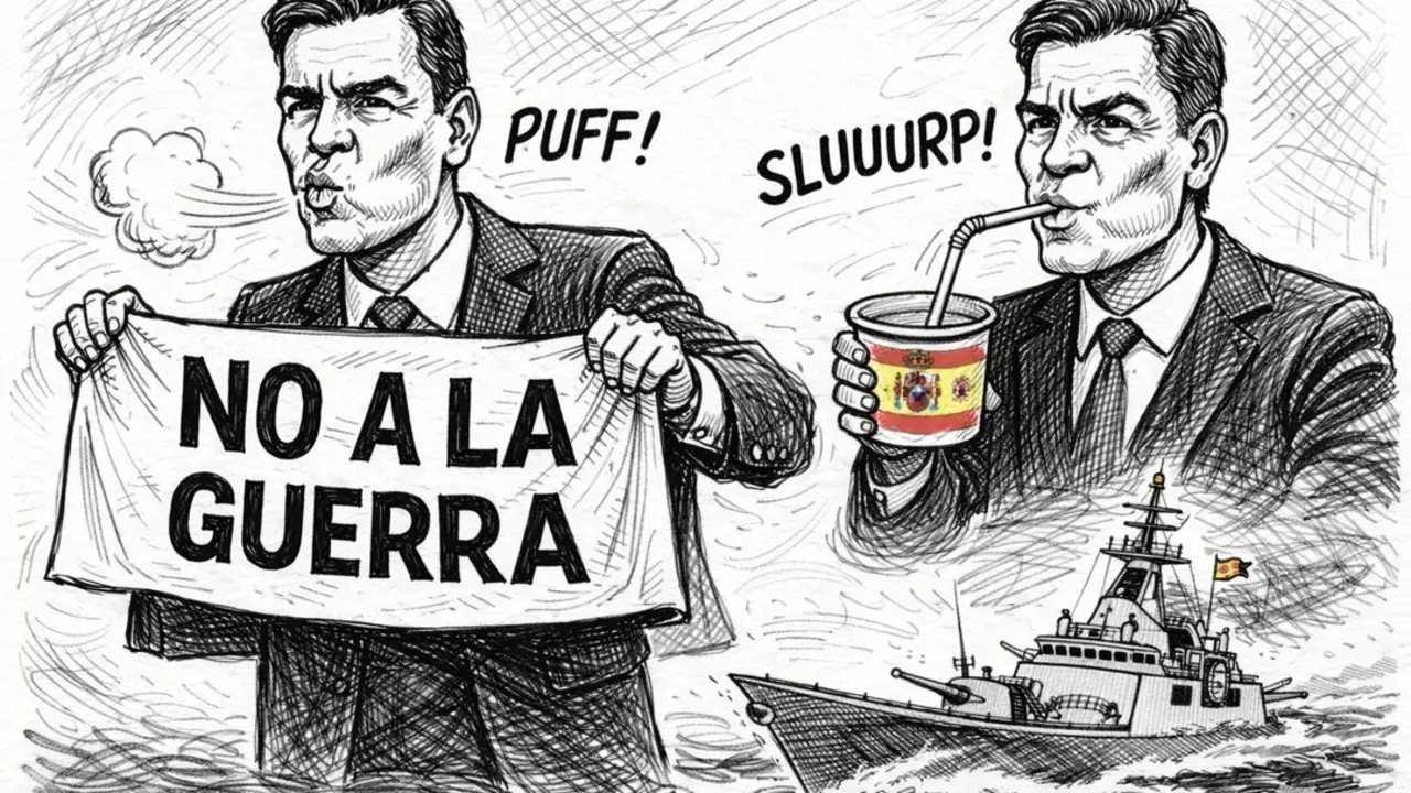 Sanchez miente hasta en la guerra.