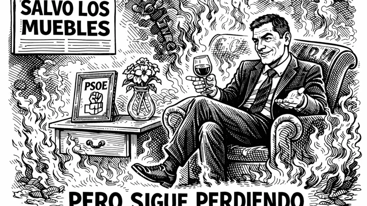 El sanchismo, salvo los muebles pero sigue perdiendo.