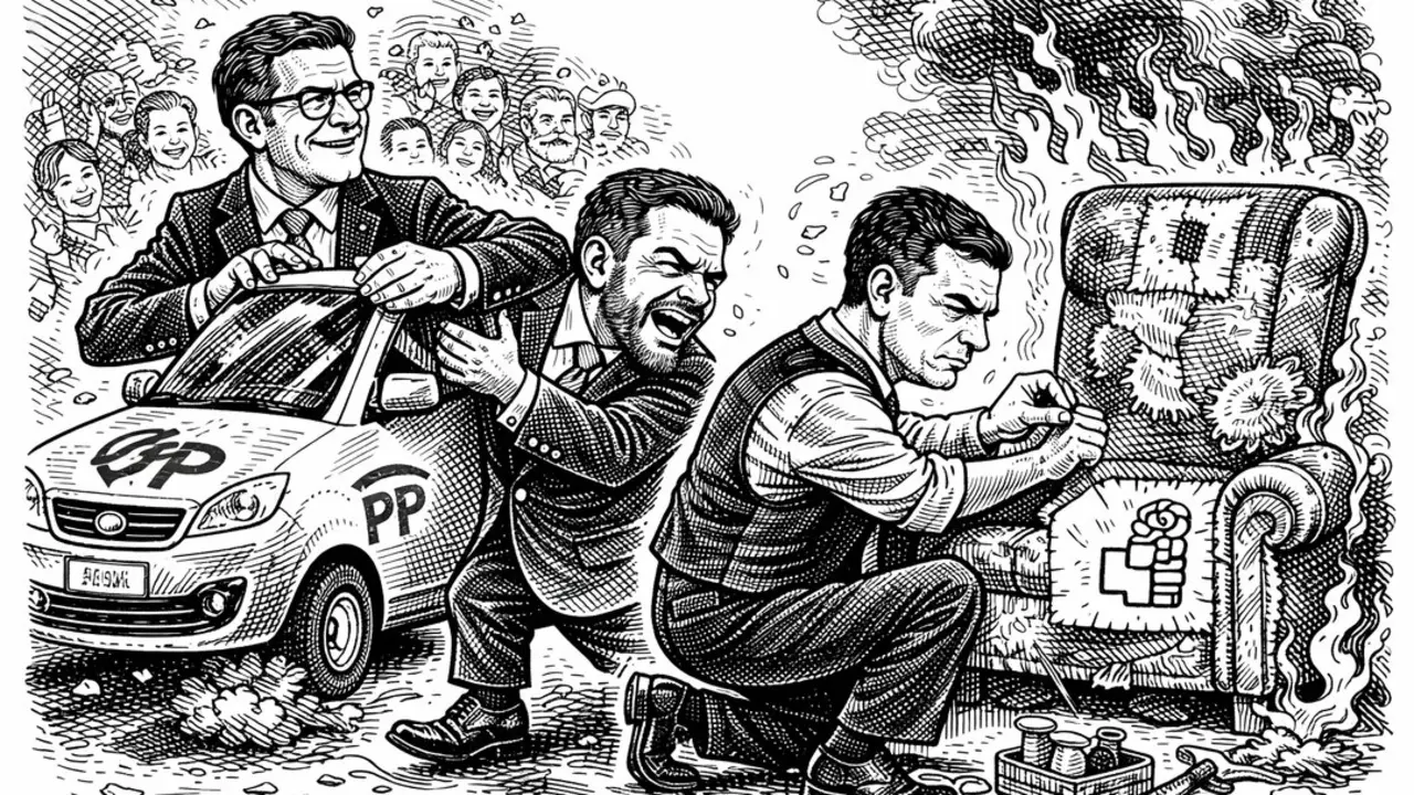 El sanchismo cosiendo las costuras.