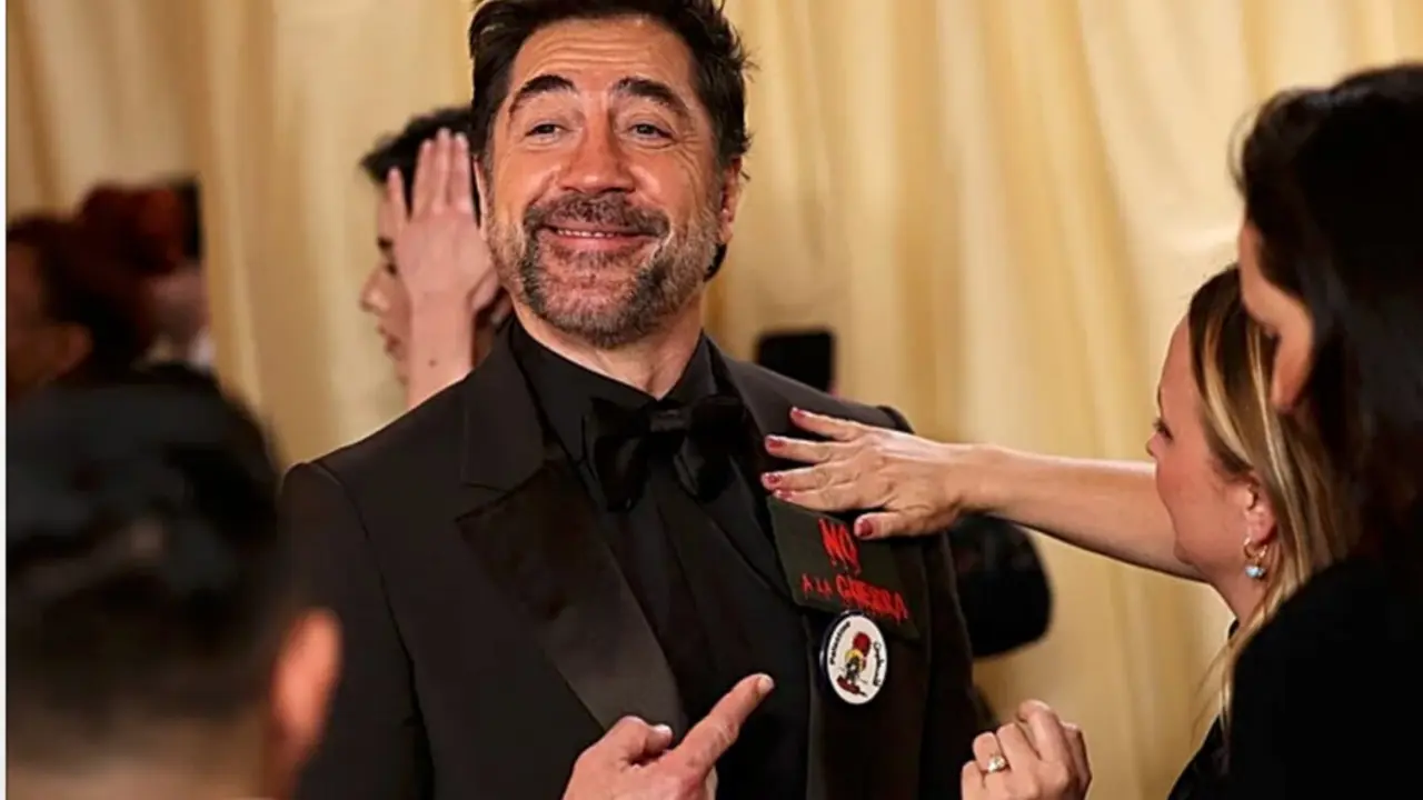 Javier Bardem presume de su chapa pol&iacute;tica en los Oscar, m&aacute;s pendiente del mensaje ideol&oacute;gico que del cine.