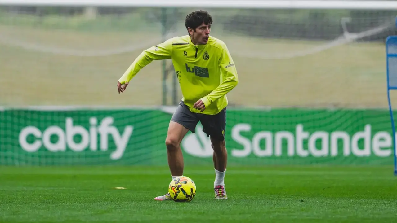Sangalli durante un entrenamiento del conjunto c&aacute;ntabro. / RRC