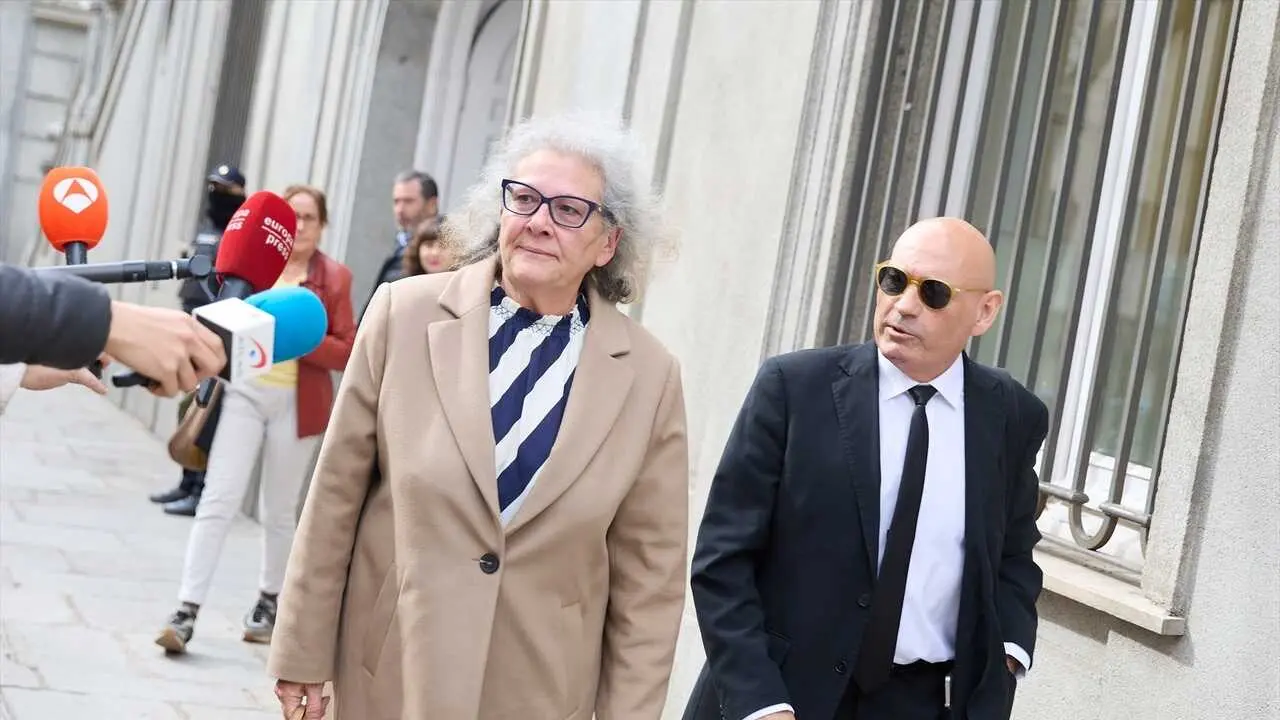 Carmen Pano a su llegada al Supremo en una declaraci&oacute;n anterior. E.P.
