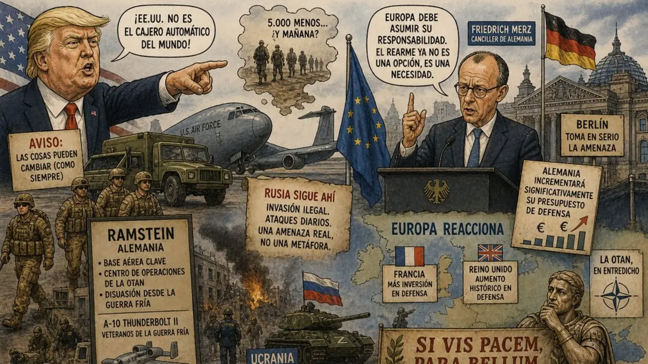 Cuando el paraguas se retira, Europa empieza a mirar al cielo&hellip; y a armarse.
