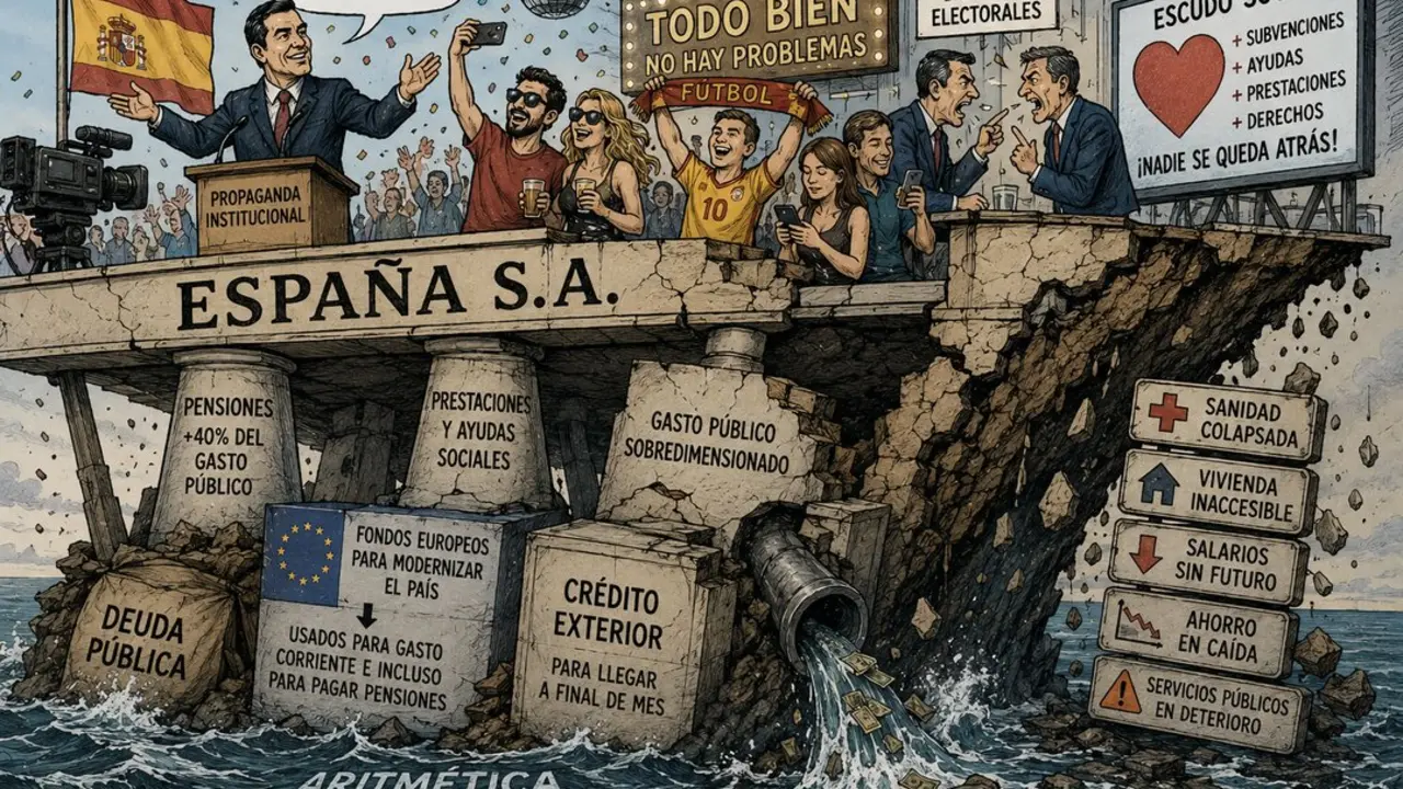 La fiesta contin&uacute;a&hellip; aunque el suelo ya est&eacute; cediendo.