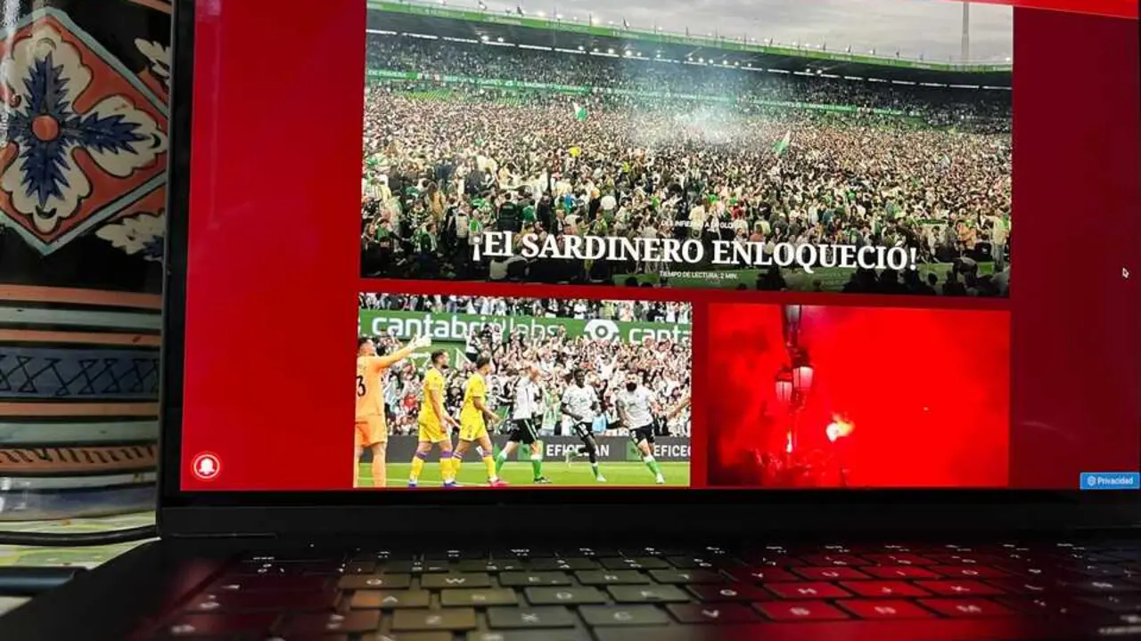 La portada digital de EL DIARIO ALERTA celebra el ascenso del Real Racing Club a Primera Divisi&oacute;n con una imagen hist&oacute;rica de El Sardinero abarrotado y entregado tras el regreso del equipo c&aacute;ntabro a la &eacute;lite del f&uacute;tbol espa&ntilde;ol.