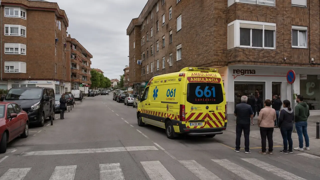 Una ambulancia del 061 Cantabria interviene en pleno centro de Santa Cruz de Bezana tras dos asistencias sanitarias consecutivas que generaron preocupaci&oacute;n y expectaci&oacute;n entre los vecinos.