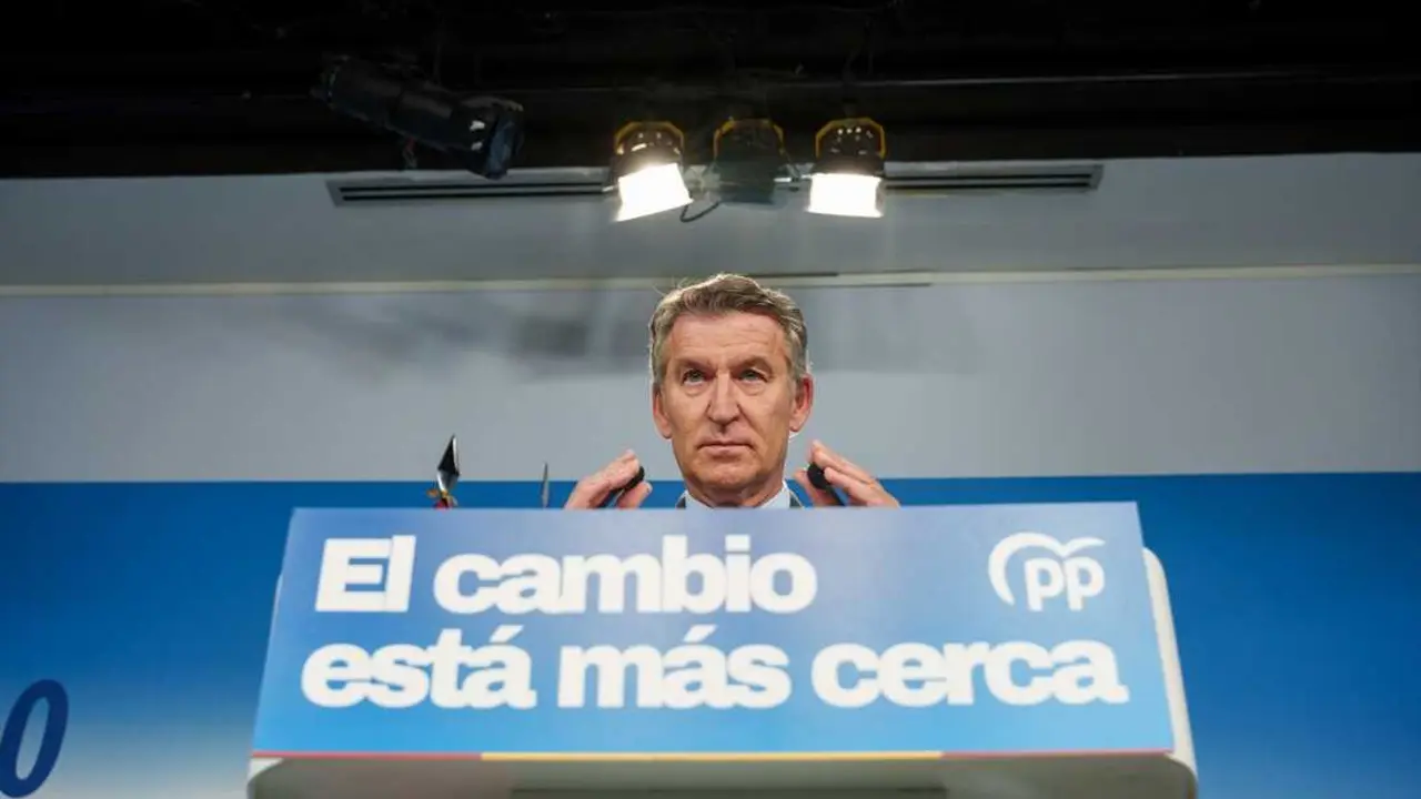 El presidente del Partido Popular, Alberto N&uacute;&ntilde;ez Feij&oacute;o, durante una rueda de prensa, en la sede del PP, a 22 de junio de 2026, en Madrid (Espa&ntilde;a).  Matias Chiofalo / Europa Press