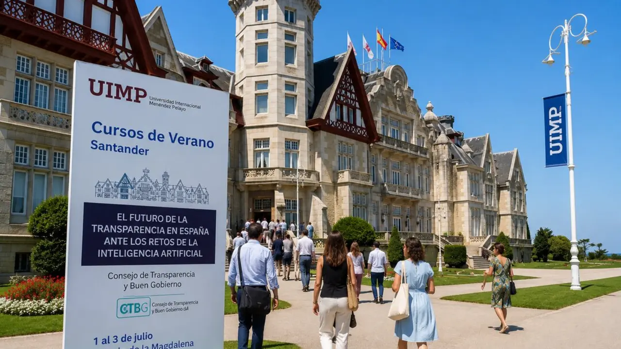 El Palacio de la Magdalena acoger&aacute; del 1 al 3 de julio el encuentro sobre transparencia e inteligencia artificial organizado por el Consejo de Transparencia y Buen Gobierno junto a la UIMP.