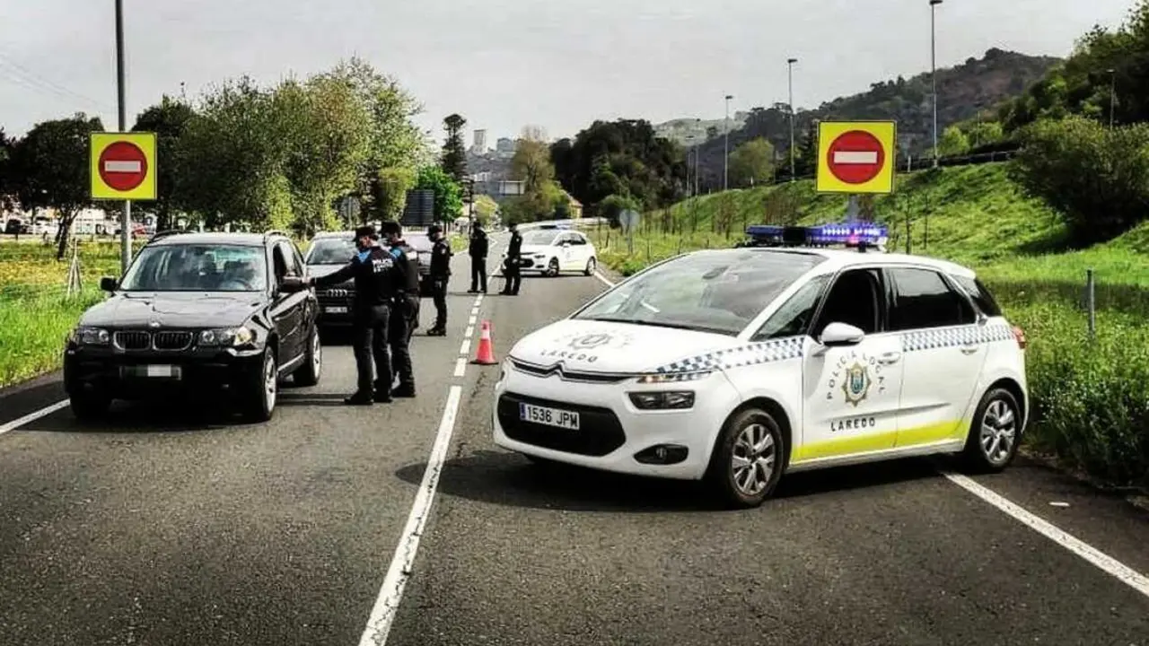 Control Policia local de Santander.
