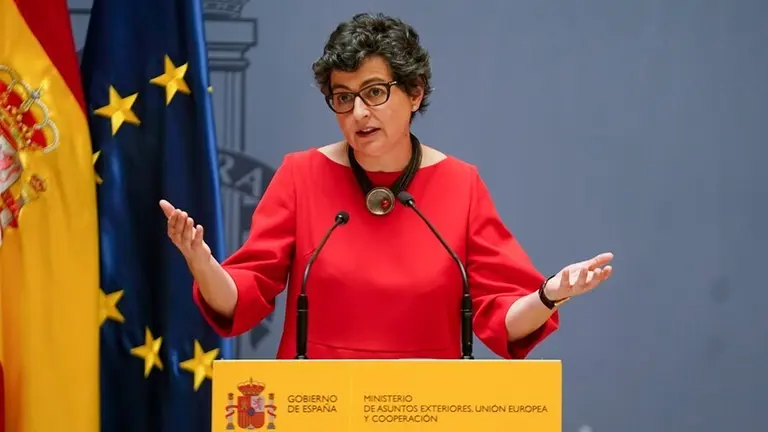 Archivo - La exministra de Asuntos Exteriores, Uni&oacute;n Europea y Cooperaci&oacute;n, Arancha Gonz&aacute;lez Laya.