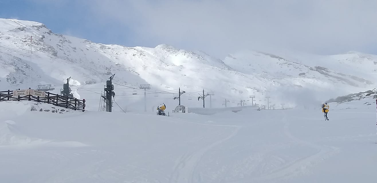 Alto Campoo estrena temporada con 756 usuarios y 15 km esquiables