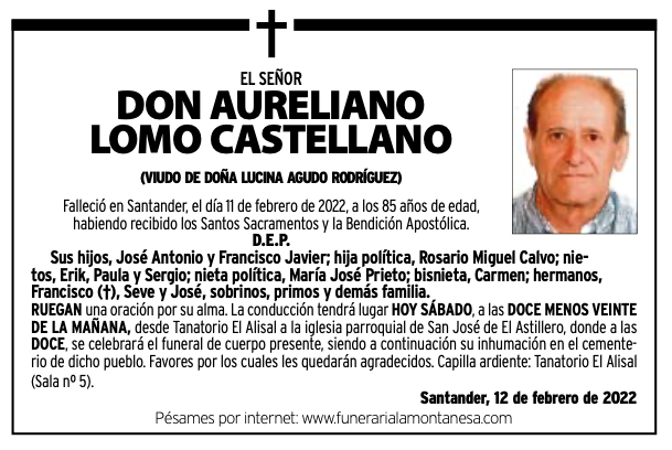 el señor
don aureliano
lomo castellano
