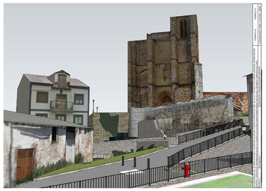 Castro arreglará el puente de 1881 y la reurbanización del acceso a Santa María