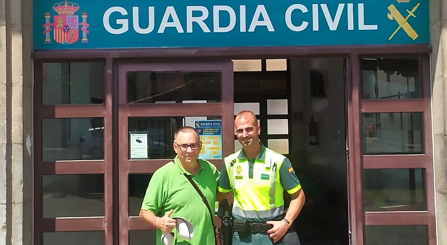 Un peregrino vuelve a agradecer la labor de la Guardia Civl en su rescate