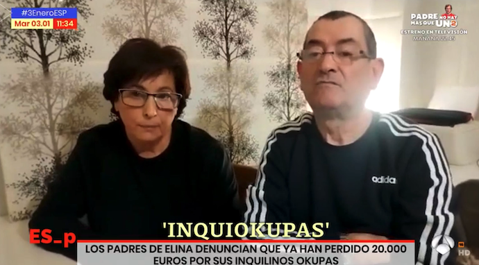 Los padres de Elina en el programa de Antena 3, de Espejo Público. / ANTENA 3