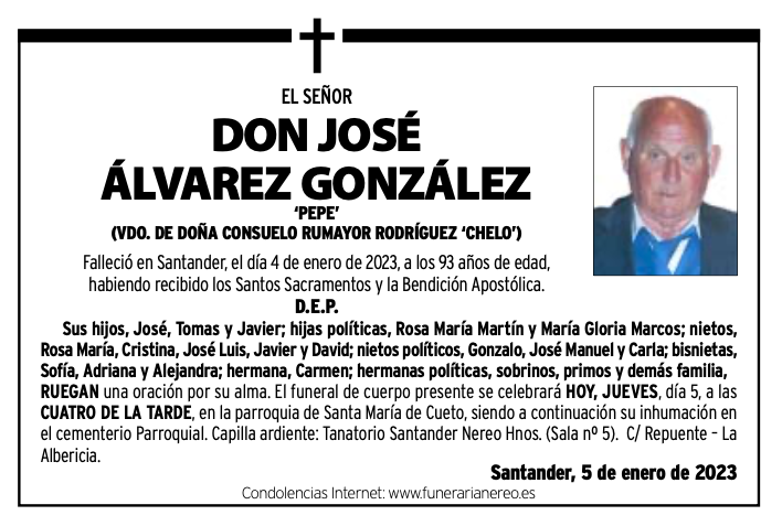 Don José Álvarez González