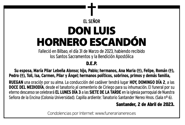 Don Luis Hornero Escandón