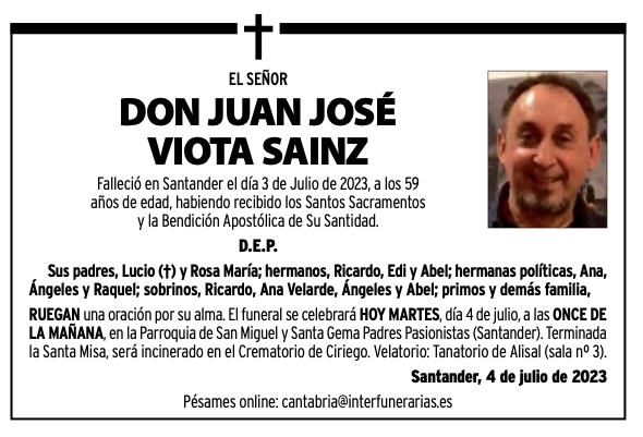 EL SEÑOR
DON JUAN JOSÉ VIOTA SAINZ