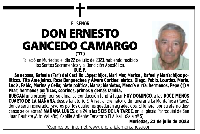Ernesto Gancedo Camargo