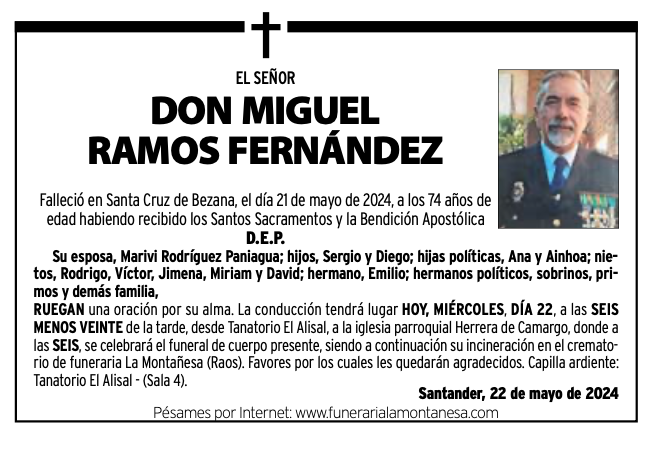 El Señor Don Miguel Ramos Fernández