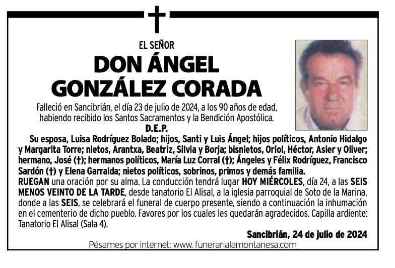 El Señor Don Ángel González Corada