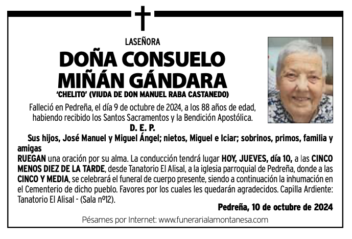 Doña Consuelo Miñán Gándara