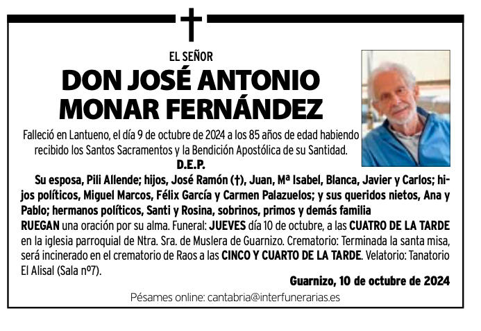 Don José Antonio Monar Fernández 