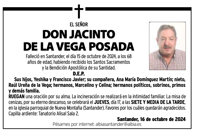El Señor Don Jacinto De La Vega Posada