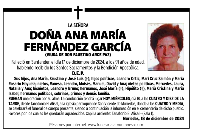 Doña Ana María Fernández García