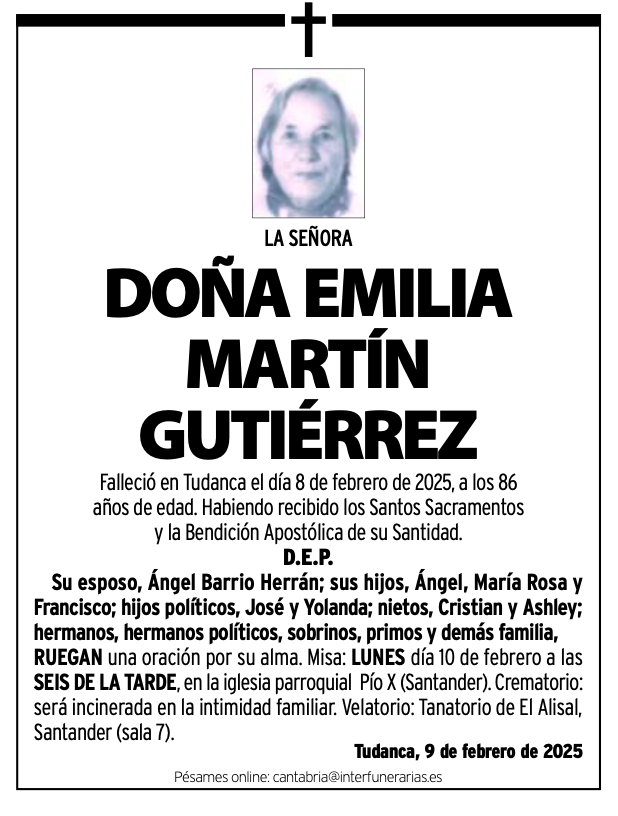 La Señora Doña Emili Mrtín Gutiérrez